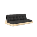 BASE Sofa bed – 402 Black Night, 734 Dark Grey, without side boxes