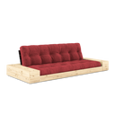 BASE Sofa bed – 402 Black Night, 518 Ruby Red, with side boxes