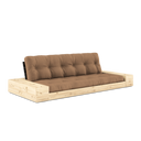 BASE Sofa bed – 402 Black Night, 755 Mocca, with side boxes