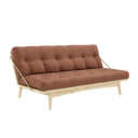 FOLK Sofa bed – 101 Clear Lacquered Pine, 759 Clay Brown