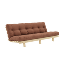 LEAN Sofa bed – 100 Raw Pine, 759 Clay Brown
