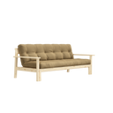 UNWIND Sofa bed – 101 Clear Lacquered Pine, 758 Wheat Beige