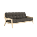 GRAB Sofa bed – 101 Clear Lacquered Pine, 642 Mellow Brown