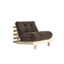 ROOTS 90 Sofa bed – 100 Raw Pine, 551 Dark Cocoa