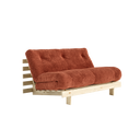 ROOTS 140 Sofa bed – 100 Raw Pine, 552 Retro Orange