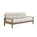 KNOB Sofa bed – 106 Carob Brown, 510 Ivory