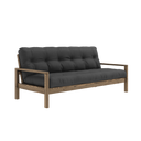KNOB Sofa bed – 106 Carob Brown, 734 Dark Grey