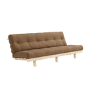 LEAN Sofa bed – 100 Raw Pine, 755 Mocca
