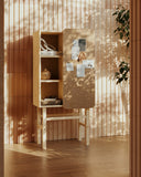 SLIDE Cabinet w. pinboard – styled photo 9