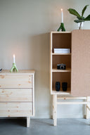 SLIDE Cabinet w. pinboard – styled photo 5